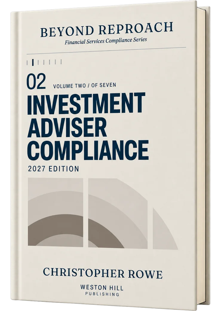 Volume 02, Investment Adviser Compliance, 2027 Edition