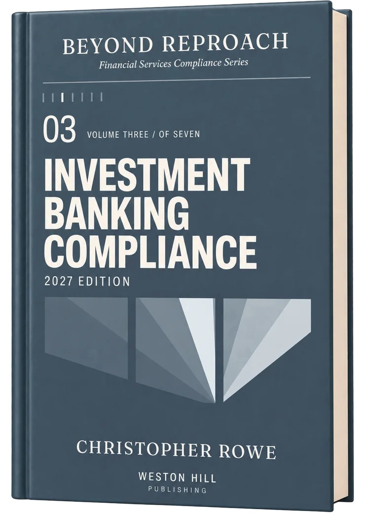 Volume 03, Investment Banking Compliance, 2027 Edition